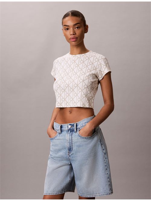 monologo baby tee CALVIN KLEIN JEANS | LV047G830GYAS